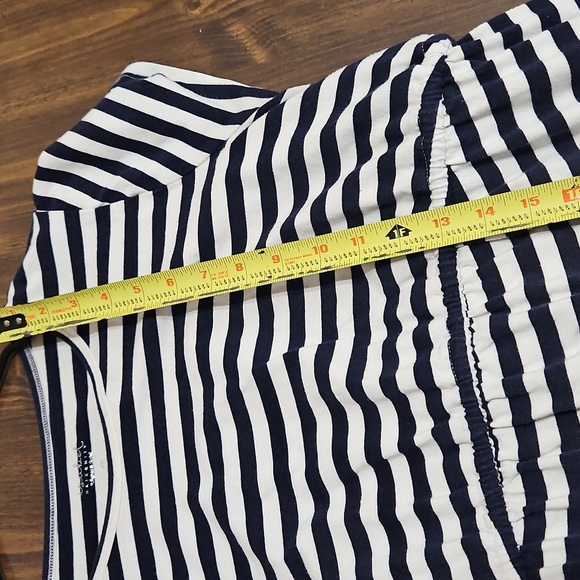 Isabel Maternity by Ingrid & Isabel Navy and White Striped Top - Picture 7 of 10